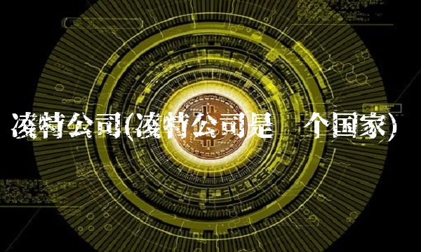 凌特公司(凌特公司是哪个**)