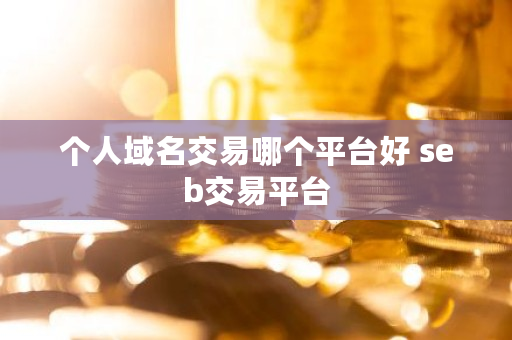 个人域名交易哪个平台好 seb交易平台 个人域名交易哪个平台好 seb交易平台