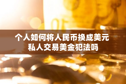 个人如何将人民币换成美元 私人交易美金犯法吗