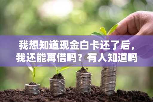我想知道现金白卡还了后，我还能再借吗？有人知道吗？