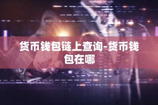 货币钱包链上查询-货币钱包在哪