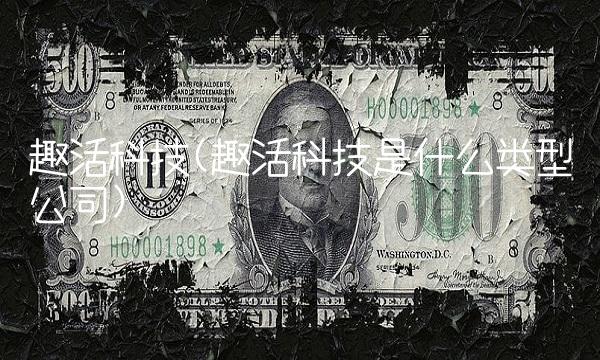 趣活科技(趣活科技是什么类型公司)