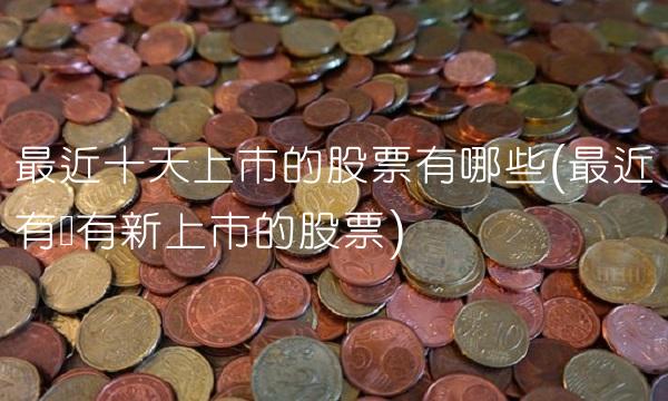 最近十天上市的股票有哪些(最近有没有新上市的股票)