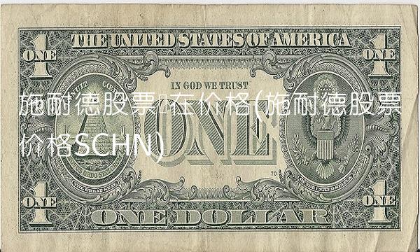 施耐德股票现在价格(施耐德股票价格SCHN)