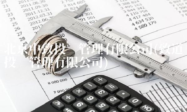 北京中致投资管理有限公司(致道投资管理有限公司)
