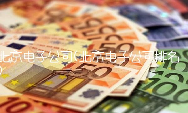北京电子公司(北京电子公司排名)
