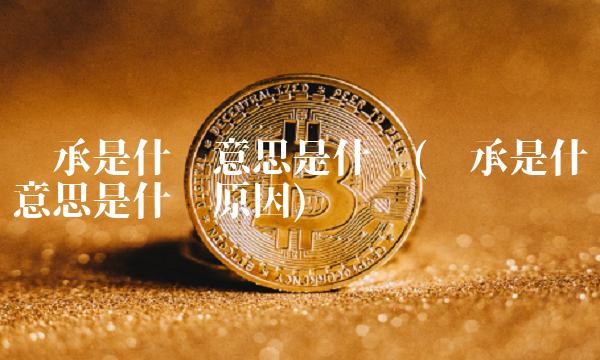 银承是什么意思是什么(银承是什么意思是什么原因)