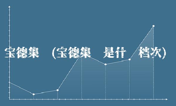 宝德集团(宝德集团是什么档次)
