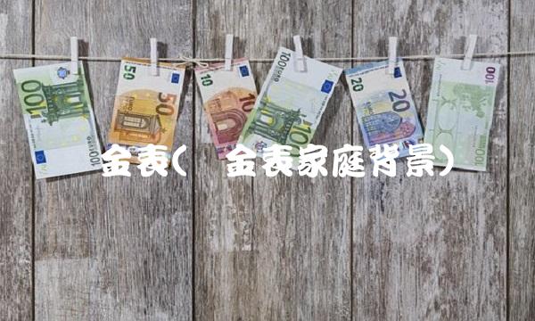 吴金表(吴金表家庭背景)