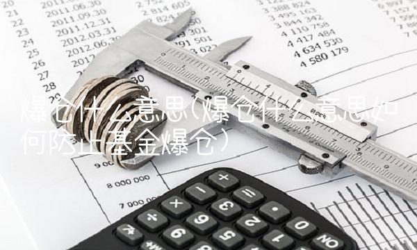 爆仓什么意思(爆仓什么意思如何防止基金爆仓)