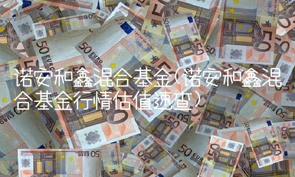 诺安和鑫混合基金(诺安和鑫混合基金行情估值速查)