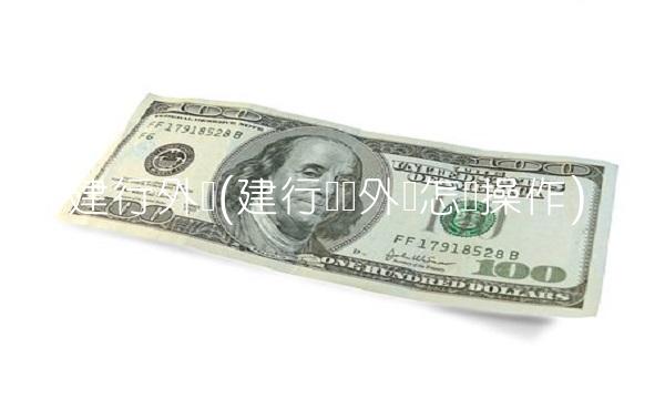 建行外汇(建行账户外汇怎样操作)