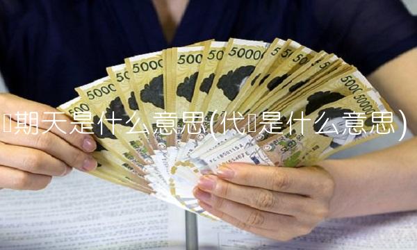 账期天是什么意思(代账是什么意思)