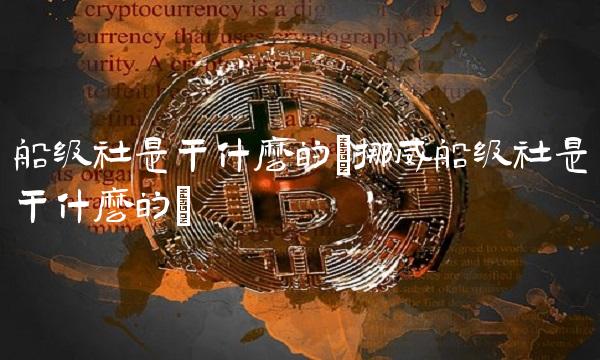 船级社是干什么的(挪威船级社是干什么的)