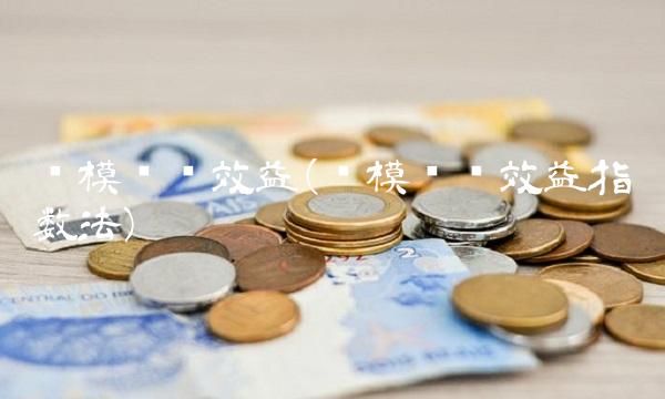 规模经济效益(规模经济效益指数法)