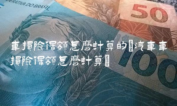 车损险保额怎么计算的(汽车车损险保额怎么计算)
