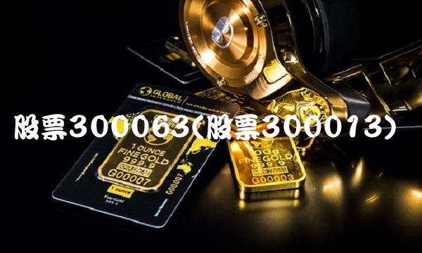 股票300063(股票300013)
