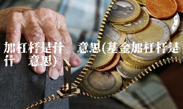加杠杆是什么意思(基金加杠杆是什么意思)