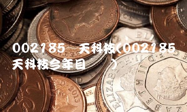 002185华天科技(002185华天科技今年目标价)