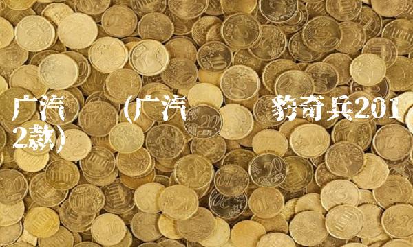 广汽长丰(广汽长丰猎豹奇兵2012款)