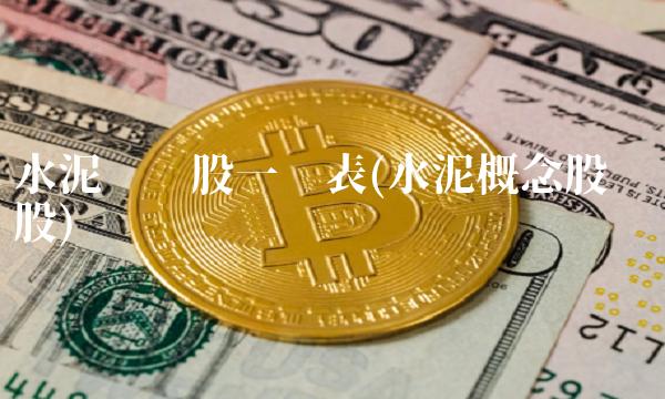 水泥龙头股一览表(水泥概念股龙头股)
