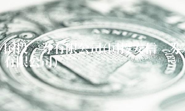 国投证券有限公司(国投安信证券有限公司)