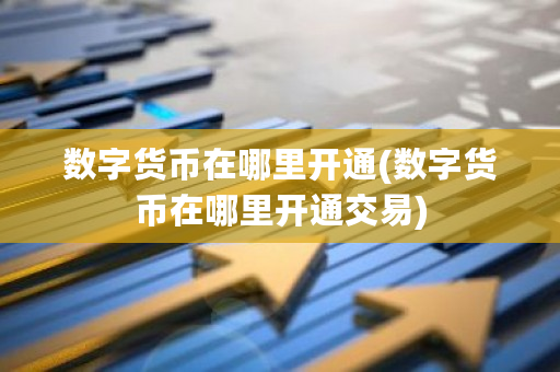 数字货币在哪里开通(数字货币在哪里开通交易)-**张图片-ZBLOG