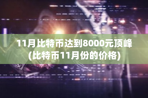 11月比特币达到8000元**(比特币11月份的价格)-**张图片-ZBLOG