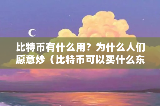 比特币有什么用?为什么人们愿意炒(比特币可以买什么东西?) 比特币有什么用?为什么人们愿意炒(比特币可以买什么东西?)