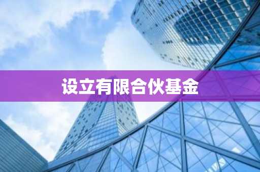 设立有限合伙基金