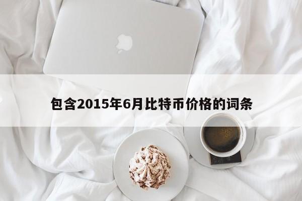 包含2015年6月比特币价格的词条